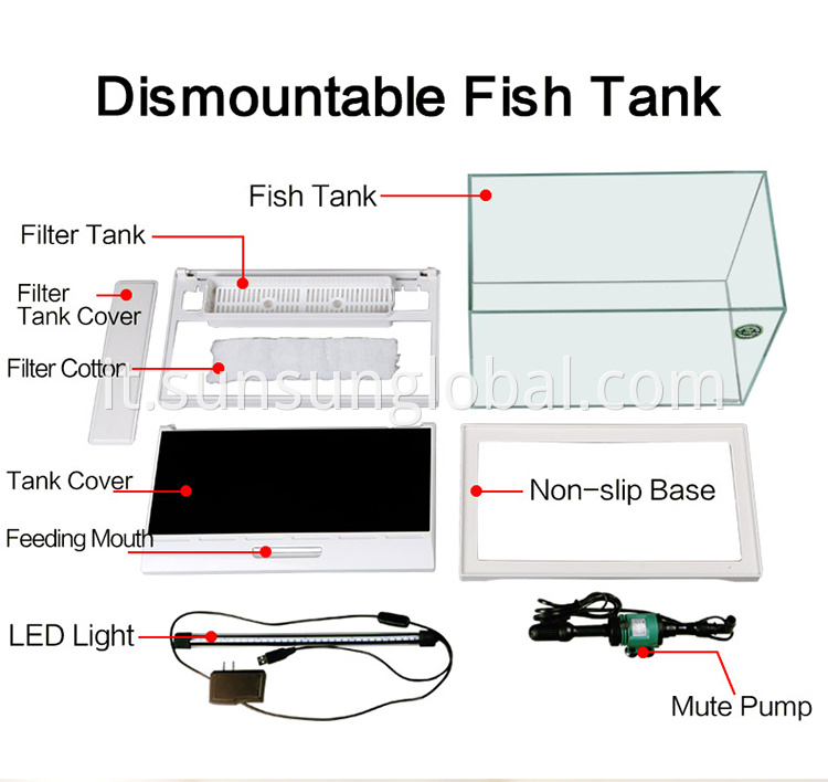 Sunsun Table Plastic Plastic Aquarium Leying Farming Tank